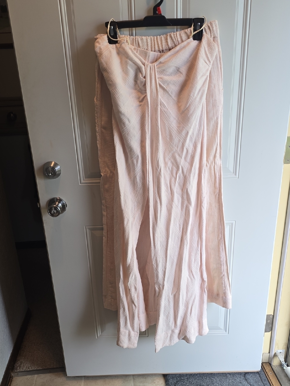 PINK Victoria's Secret Pale Blush Knit Jumpsuit.